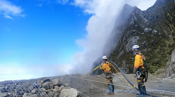 West Wanagon Slope Protection at Grasberg Mine